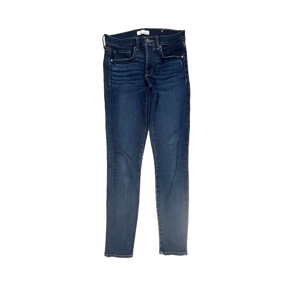 LOFT Skinny Jeans Womens 2 Dark Wash Blue Denim High Waist Stretch